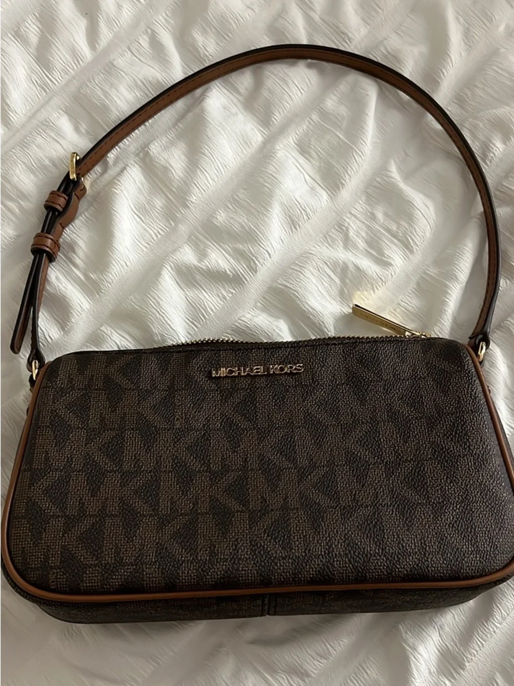 MICHAEL KORS Brown Signature Shoulder Purse/Bag